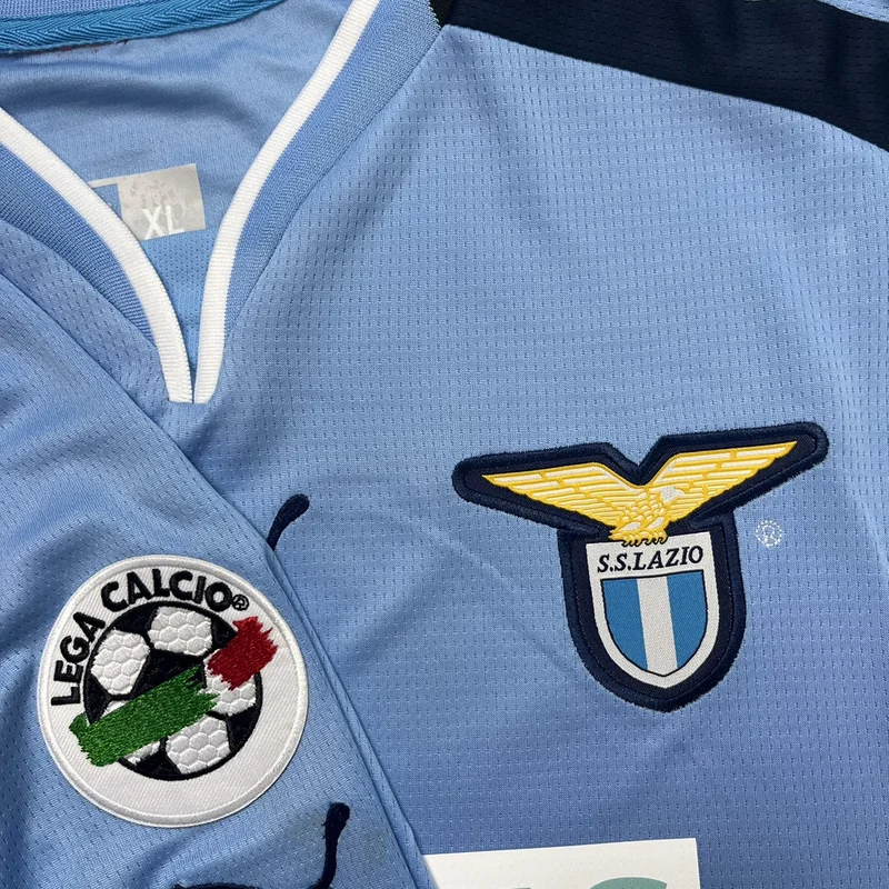 01-02 Lazio home retro soccer jersey