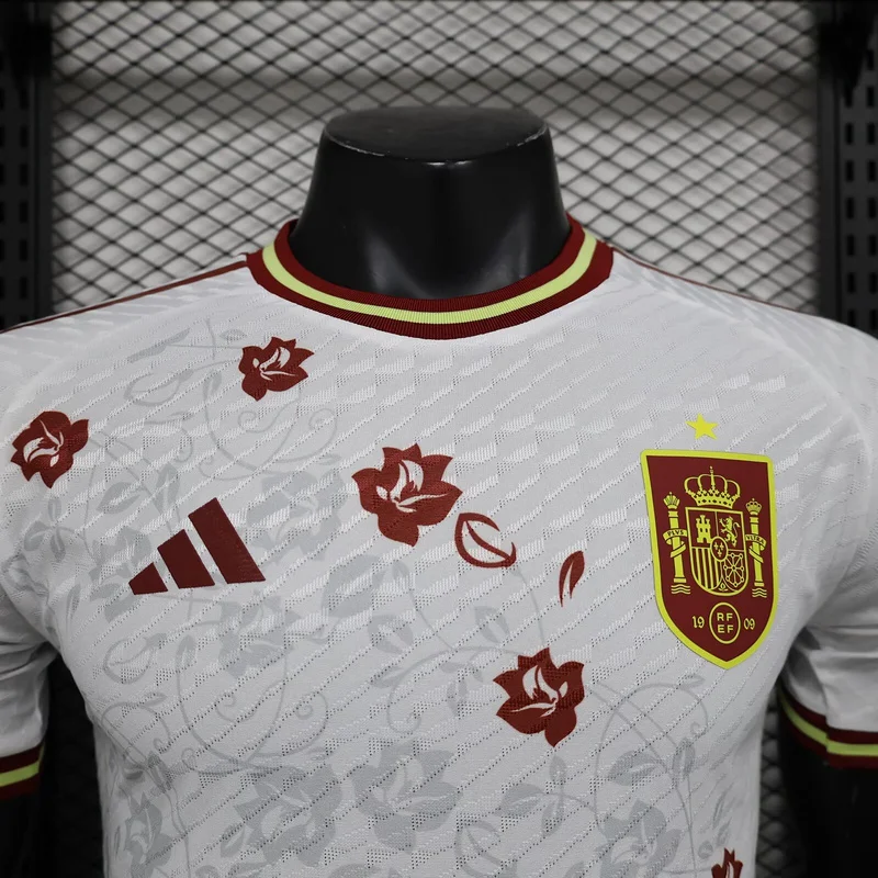 2024 Spain white Special player version soccer jersey