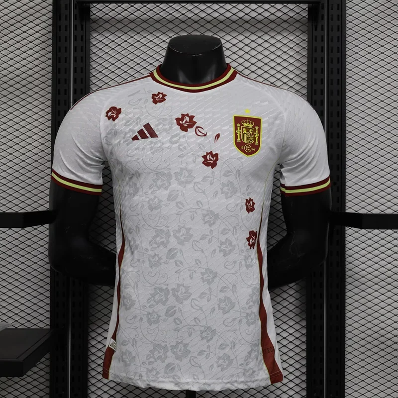 2024 Spain white Special player version soccer jersey