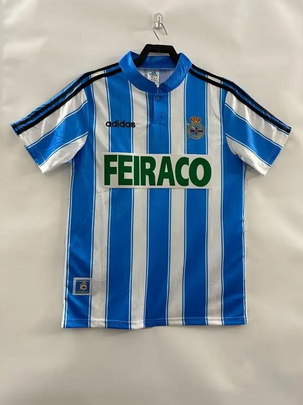 97-98 Deportivo de La Coruna home retro soccer jersey