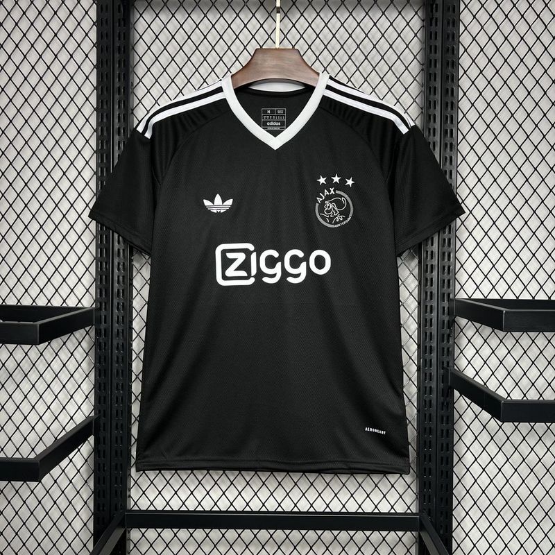 24-25 Ajax black training soccer jersey