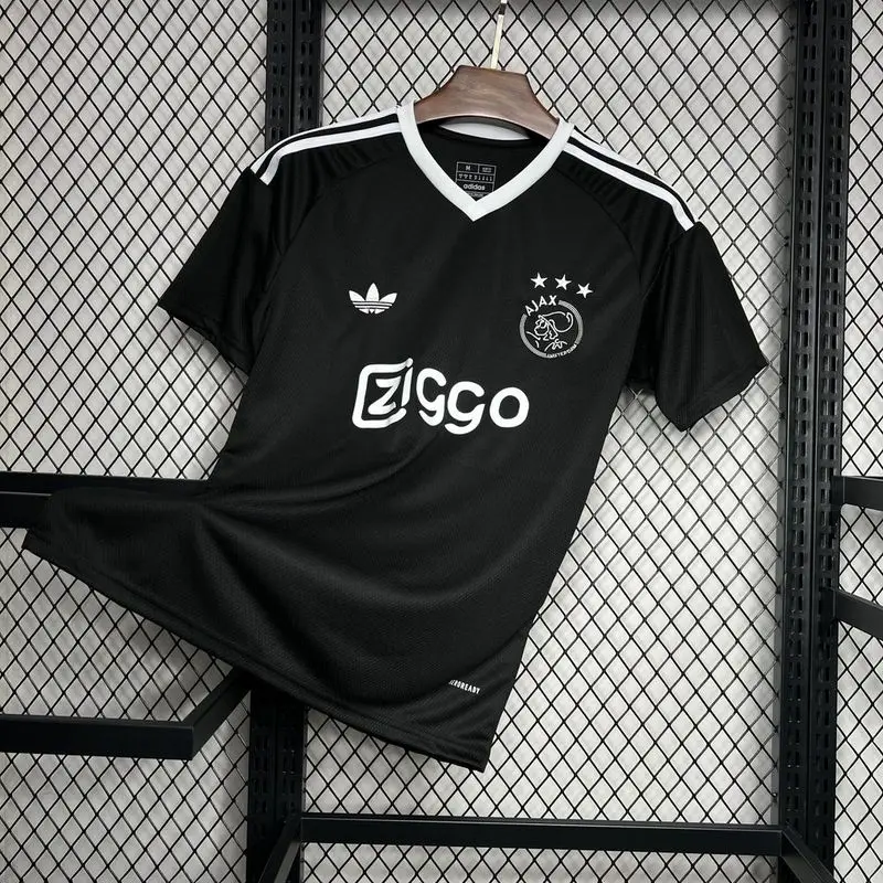 24-25 Ajax black training soccer jersey