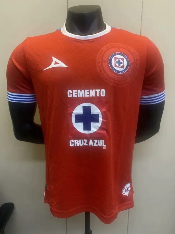 24-25 Cruz Azul Third red Player Version soccer jersey