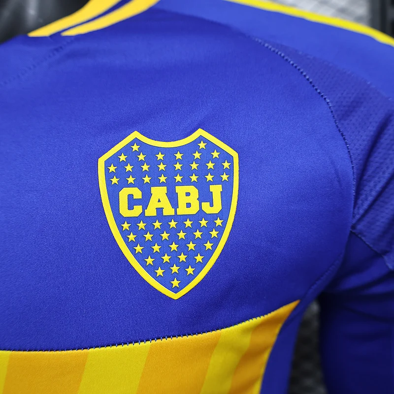 24-25 Boca Juniors home long sleeve player version soccer jersey