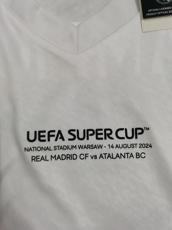 24-25 Real Madrid Home UEFA SUPERCOPA soccer jersey