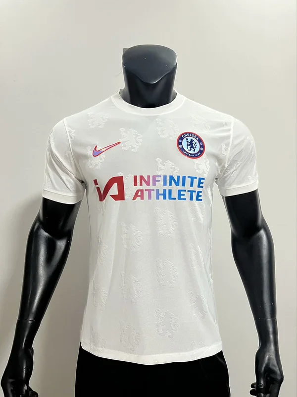 24-25 Chelsea white player version training soccer jersey