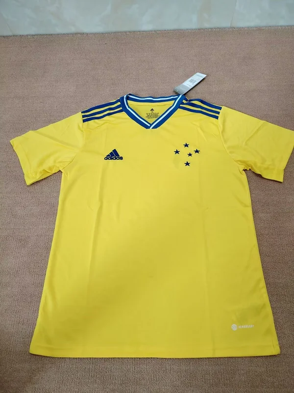 24-25 Cruzeiro away yellow soccer jersey