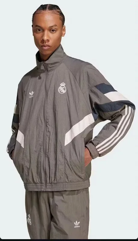 24-25 Real Madrid gray windbreaker