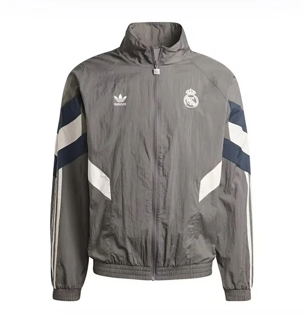 24-25 Real Madrid gray windbreaker