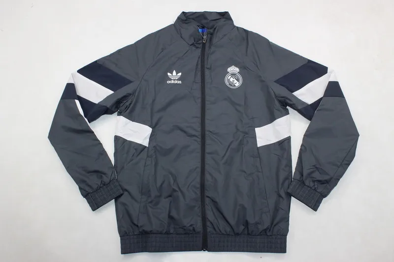 24-25 Real Madrid gray windbreaker