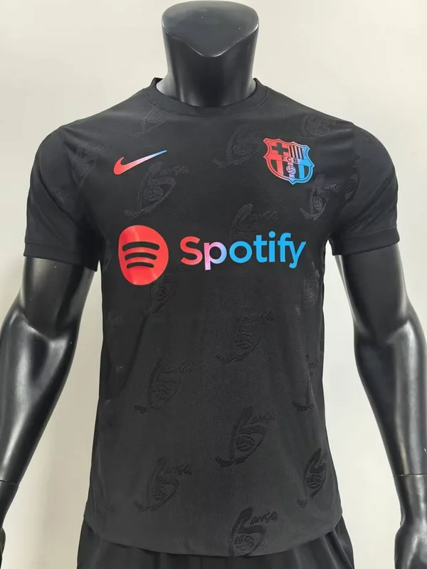 24-25 Barcelona Black Player version Training soccer Jersey