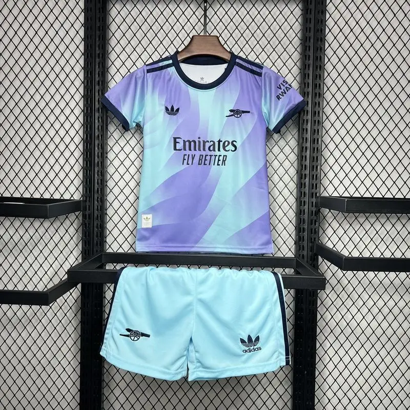 24-25 Arsenal Third Away kids kit football jersey