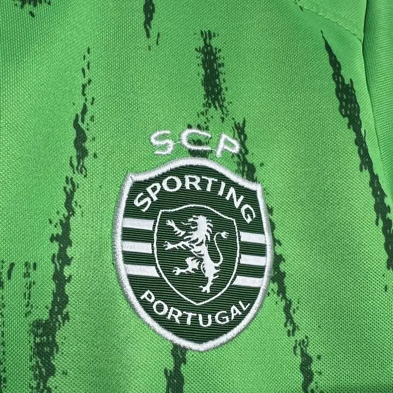 24-25 Sporting Lisbon third away kid kit soccer jerseys