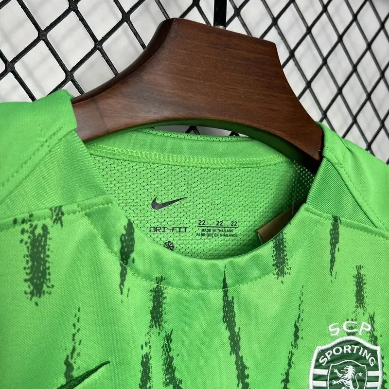 24-25 Sporting Lisbon third away kid kit soccer jerseys