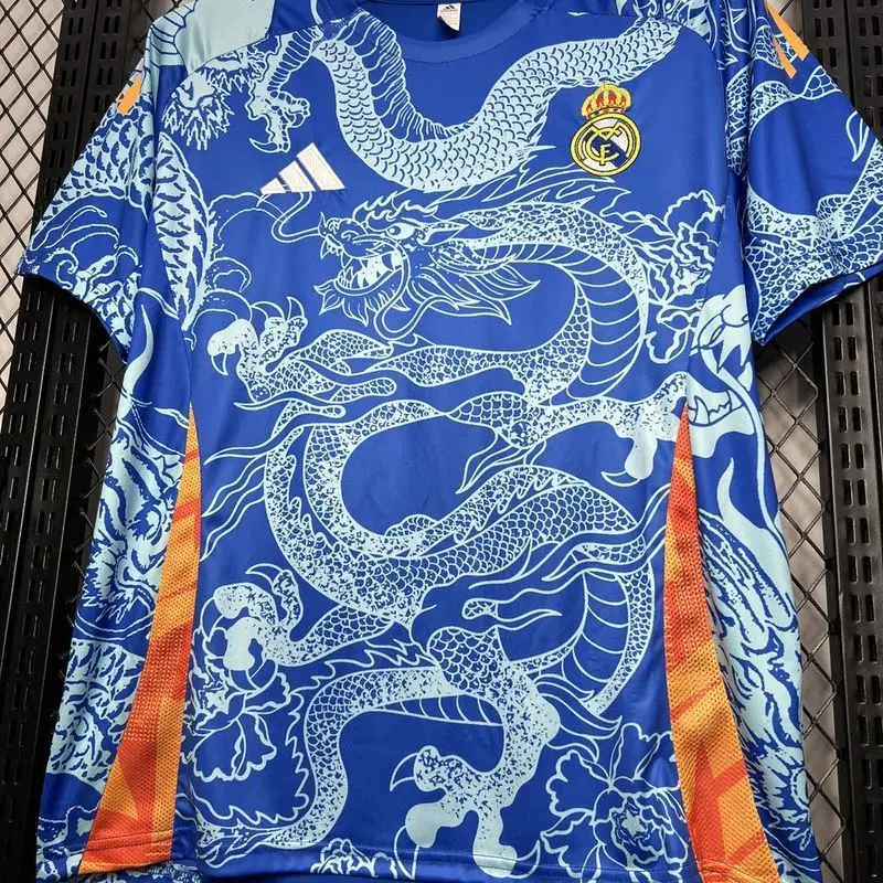 24-25 Real Madrid Blue Dragon Special Edition football Jersey