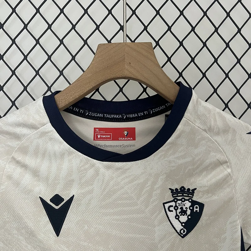 24-25 Osasuna away kid kit soccer jersey