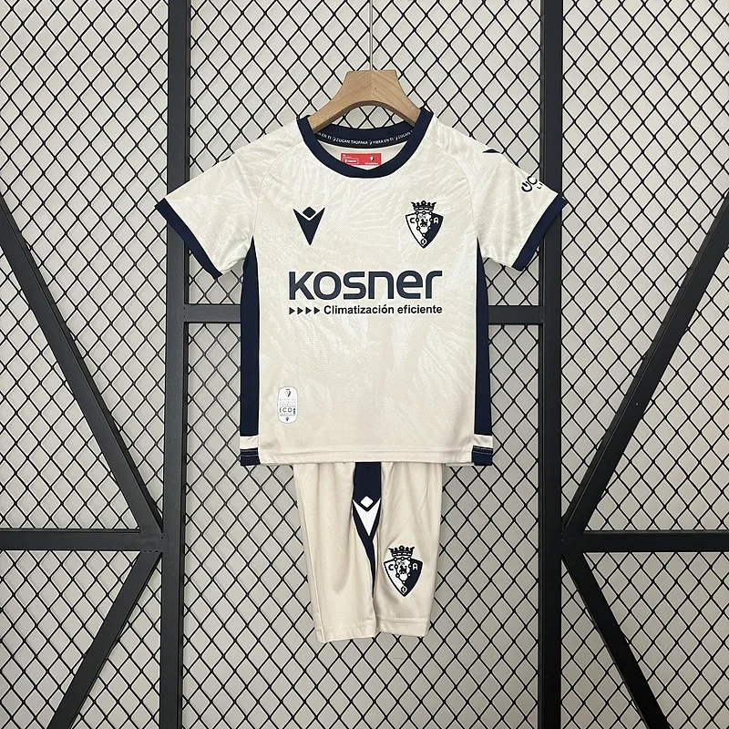 24-25 Osasuna away kid kit soccer jersey