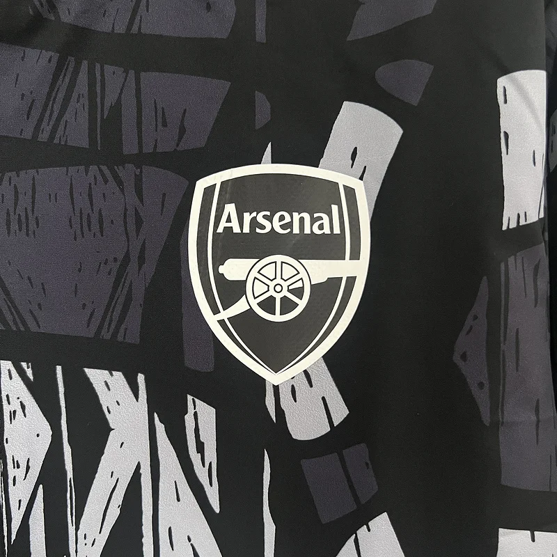 24-25 Arsenal gray black windbreaker jacket