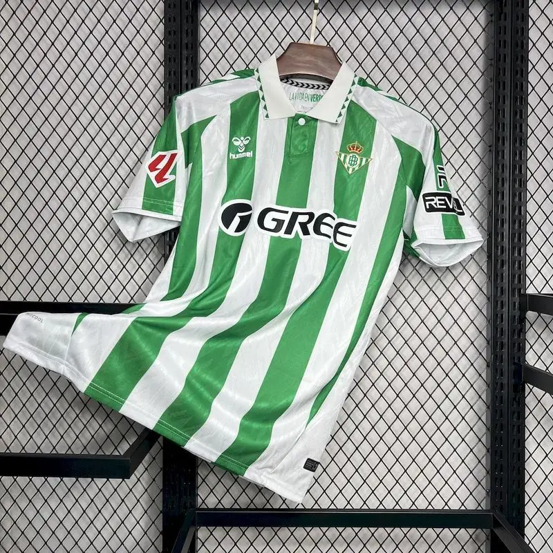 24-25 Real Betis Sponsor Gree home Soccer jersey