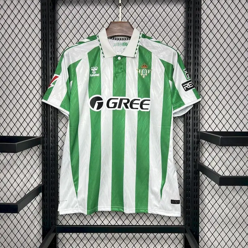 24-25 Real Betis Sponsor Gree home Soccer jersey