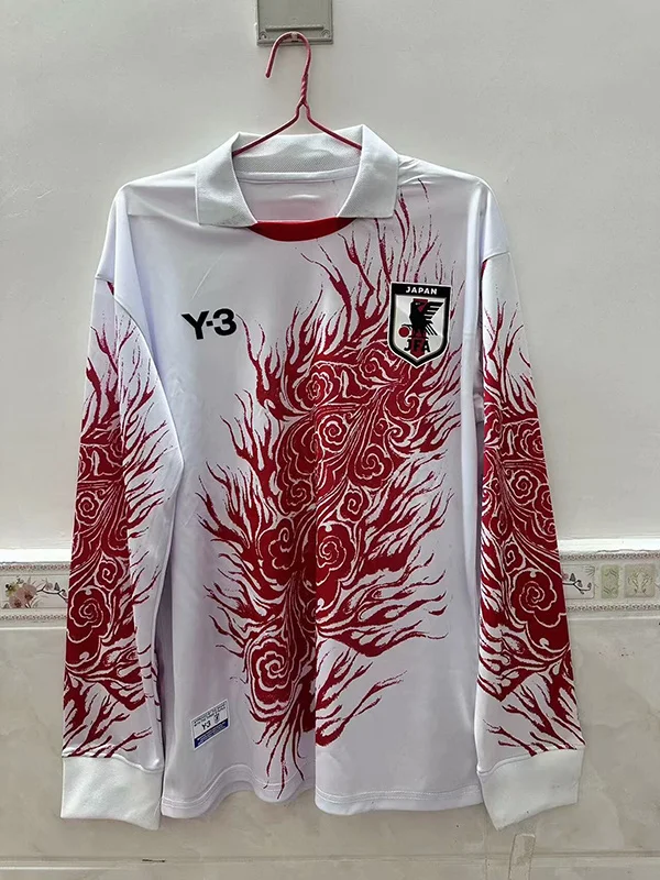 24-25 Japan white and red special long sleeve soccer jersey