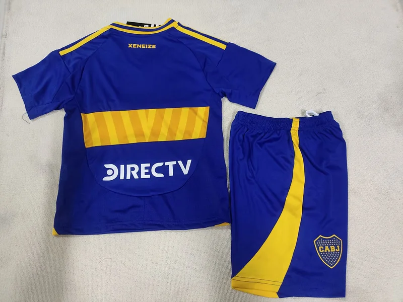 24-25 Boca Juniors home kid soccer jersey