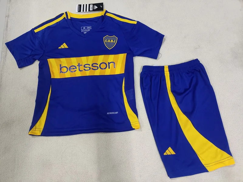 24-25 Boca Juniors home kid soccer jersey