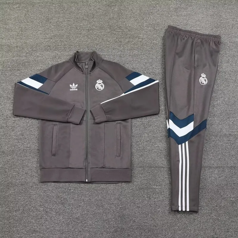 24-25 Real Madrid gray jacket tracksuit