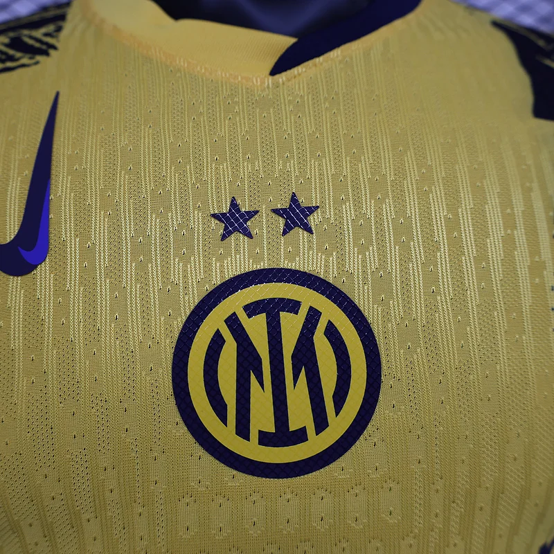 24-25 Inter Milan Third away Player version yellow football jersey