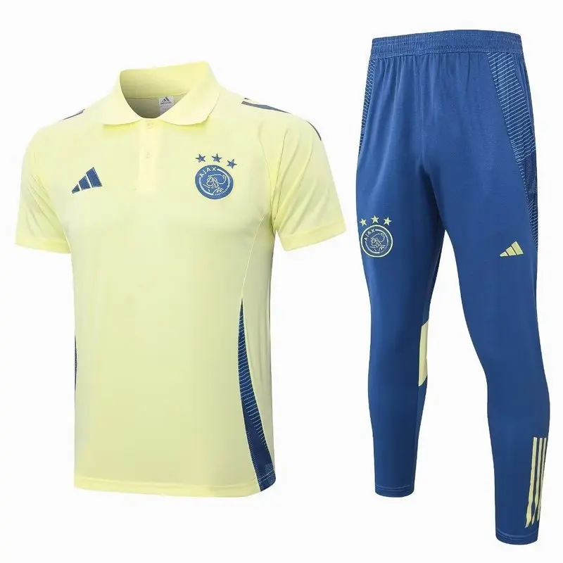 24-25 Ajax yellow soccer polo suit