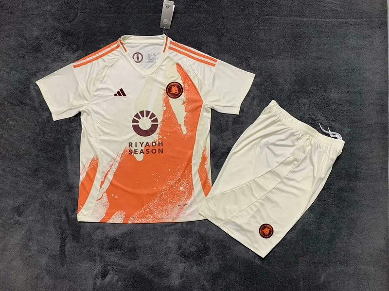 24-25 Roma away kid soccer jersey