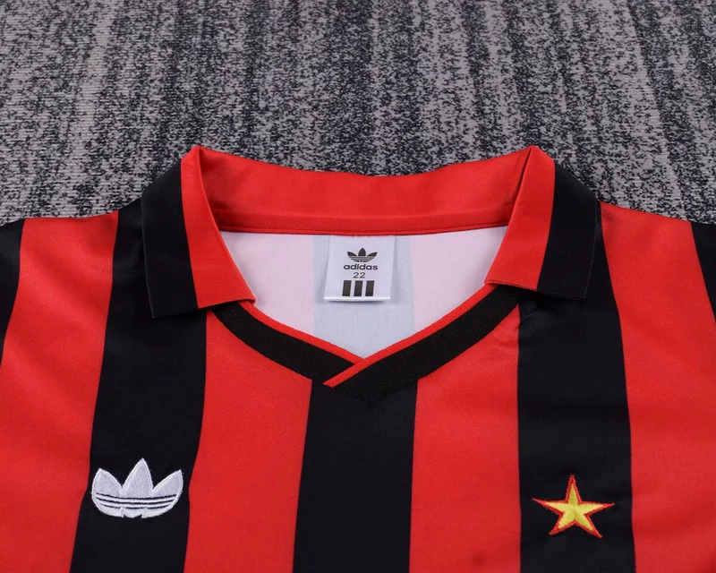 90-91 AC Milan home retro kids soccer jersey