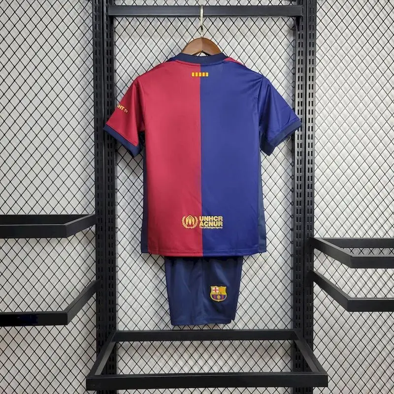 24-25 Barcelona Local Sponsor Coldplay Kids soccer jersey