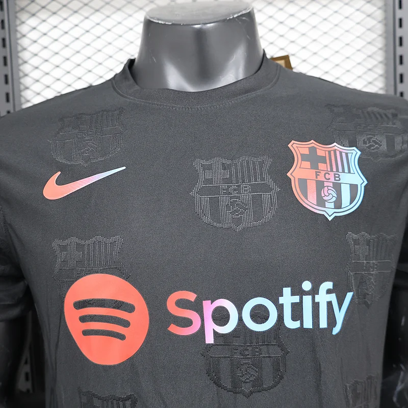 24-25 Barcelona black special player version soccer jersey