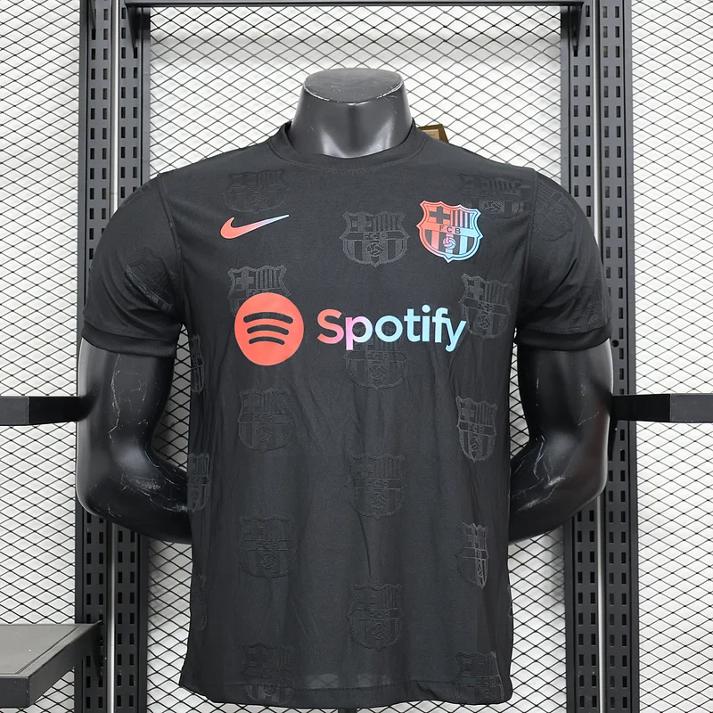 24-25 Barcelona black special player version soccer jersey