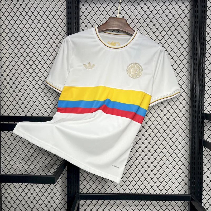 2024 Colombia 100th white football jersey