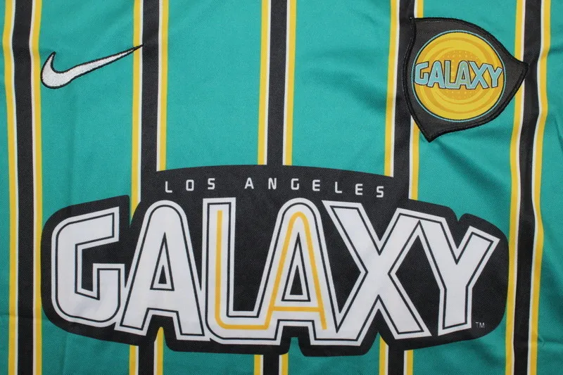 1999 LA GALAXY away green retro soccer jersey