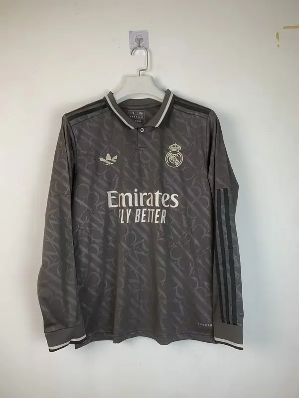 24-25 Real Madrid third away long sleeve soccer jersey