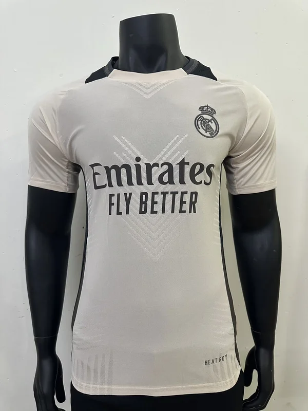 24-25 Real Madrid Pre-match player version soccer jersey