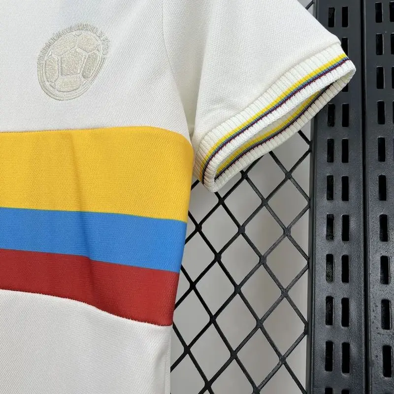 2024 Colombia 100th white kid kit football jersey