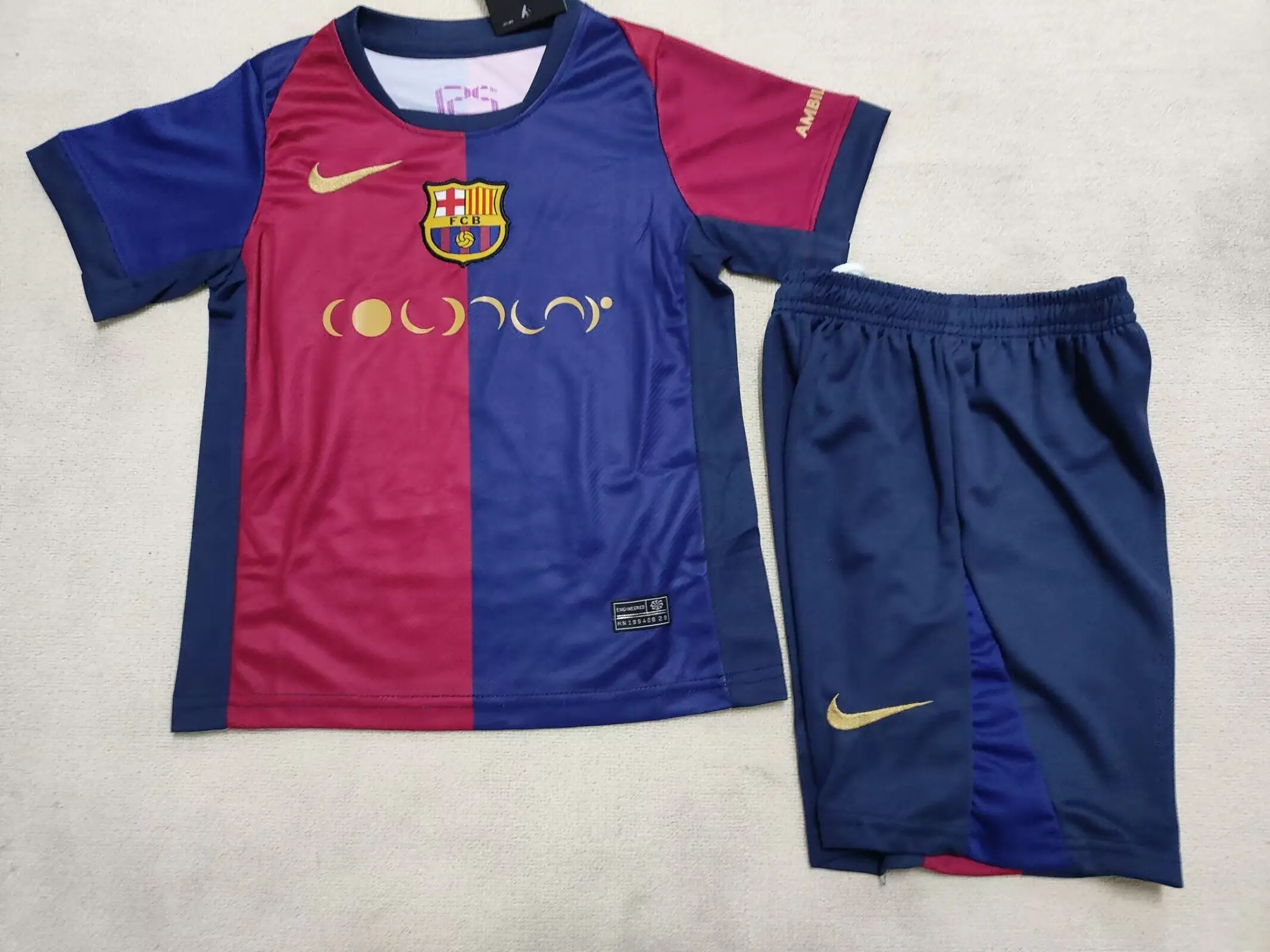 24-25 Barcelona Local Sponsor Coldplay Kids soccer jersey