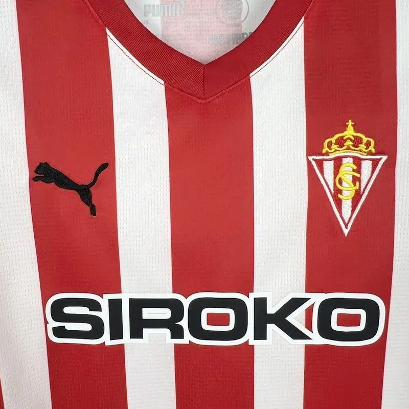 24-25 Sporting de Gijon Home Kid football jersey