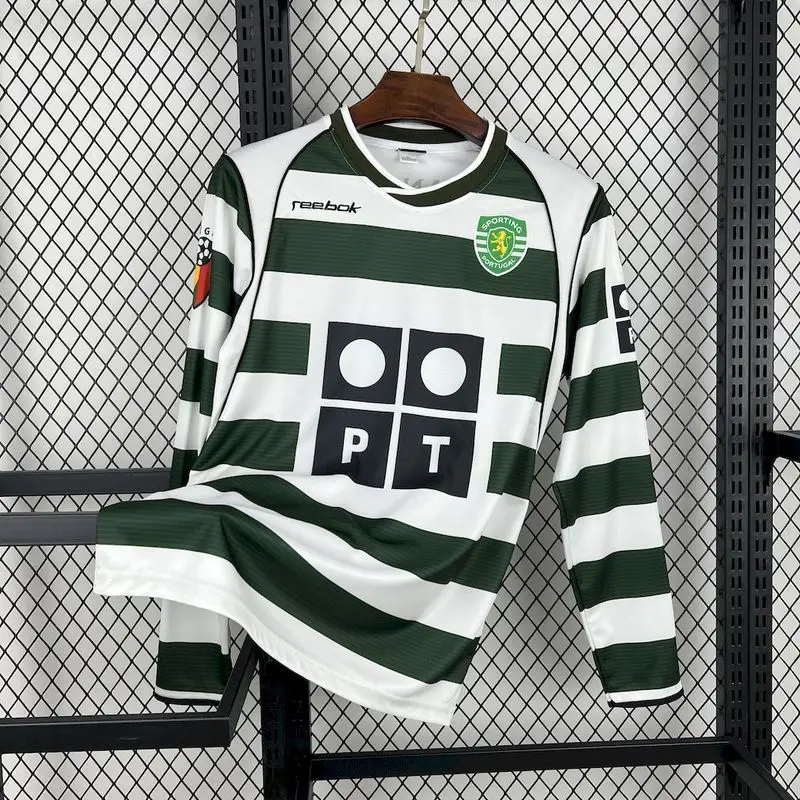 01-03 Sporting Lisbon home long sleeve Jersey