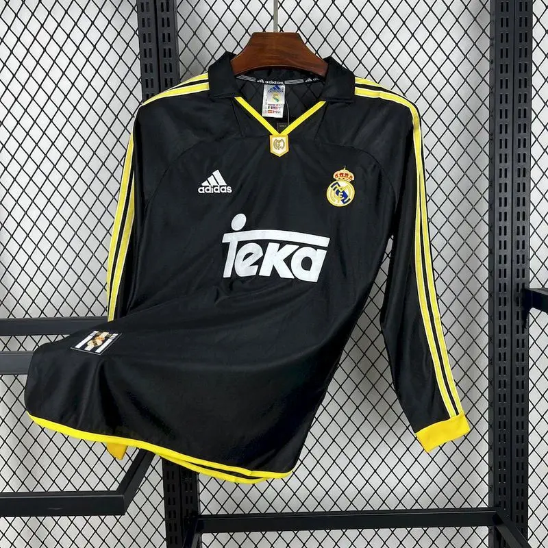 98-99 Real Madrid Away Retro long sleeve Jersey