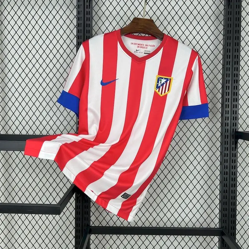 12-13 Atletico Madrid home football jersey