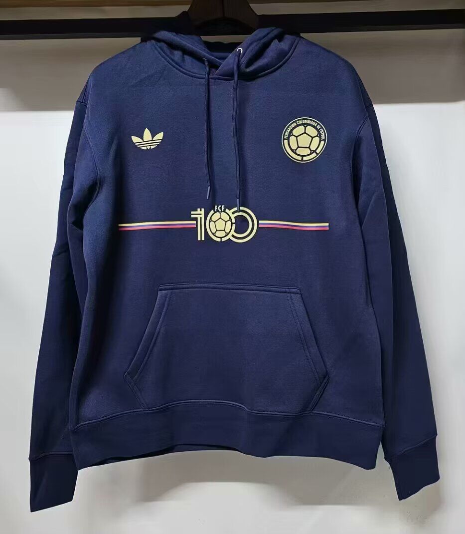 2024 Colombia 100th dark blue football hoodies