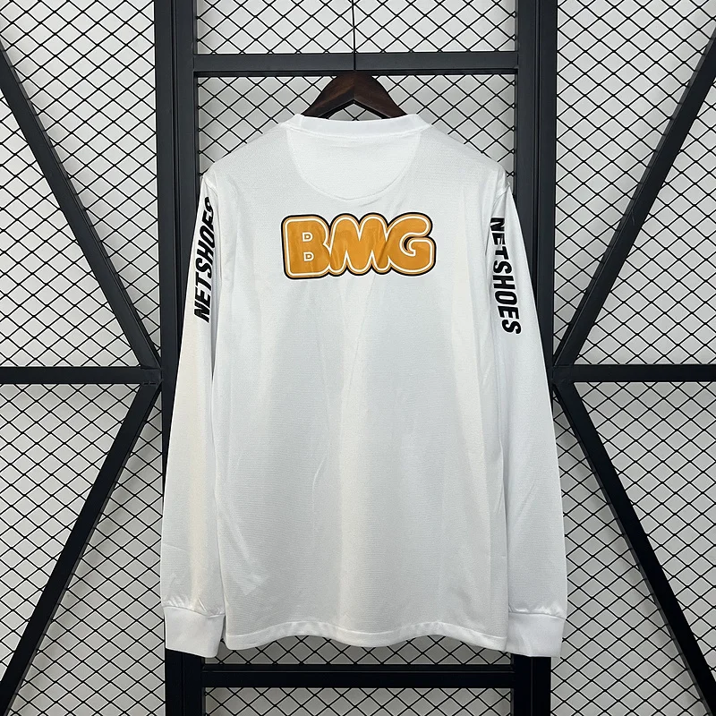 11-12 Retro Long Sleeve Santos Home soccer jersey