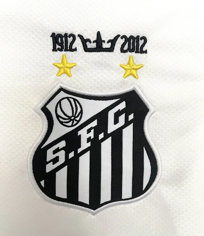 12-13 Santos home long sleeve retro soccer jersey