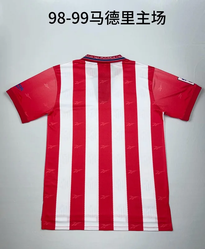 98-99 Atletico Madrid Home football Jersey