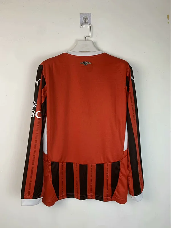 24-25 AC Milan Home Long sleeve soccer jersey